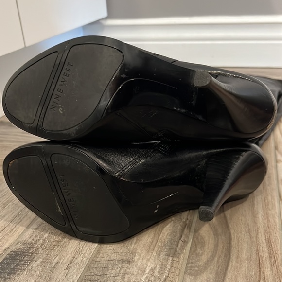 SZ 8 Black Nine West Leather - Picture 10 of 11